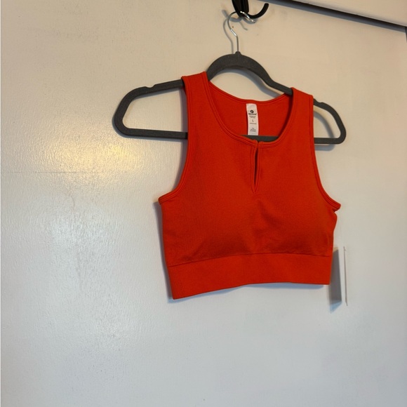 90 Degree By Reflex Bright Orange Crop Top - Picture 5 of 9